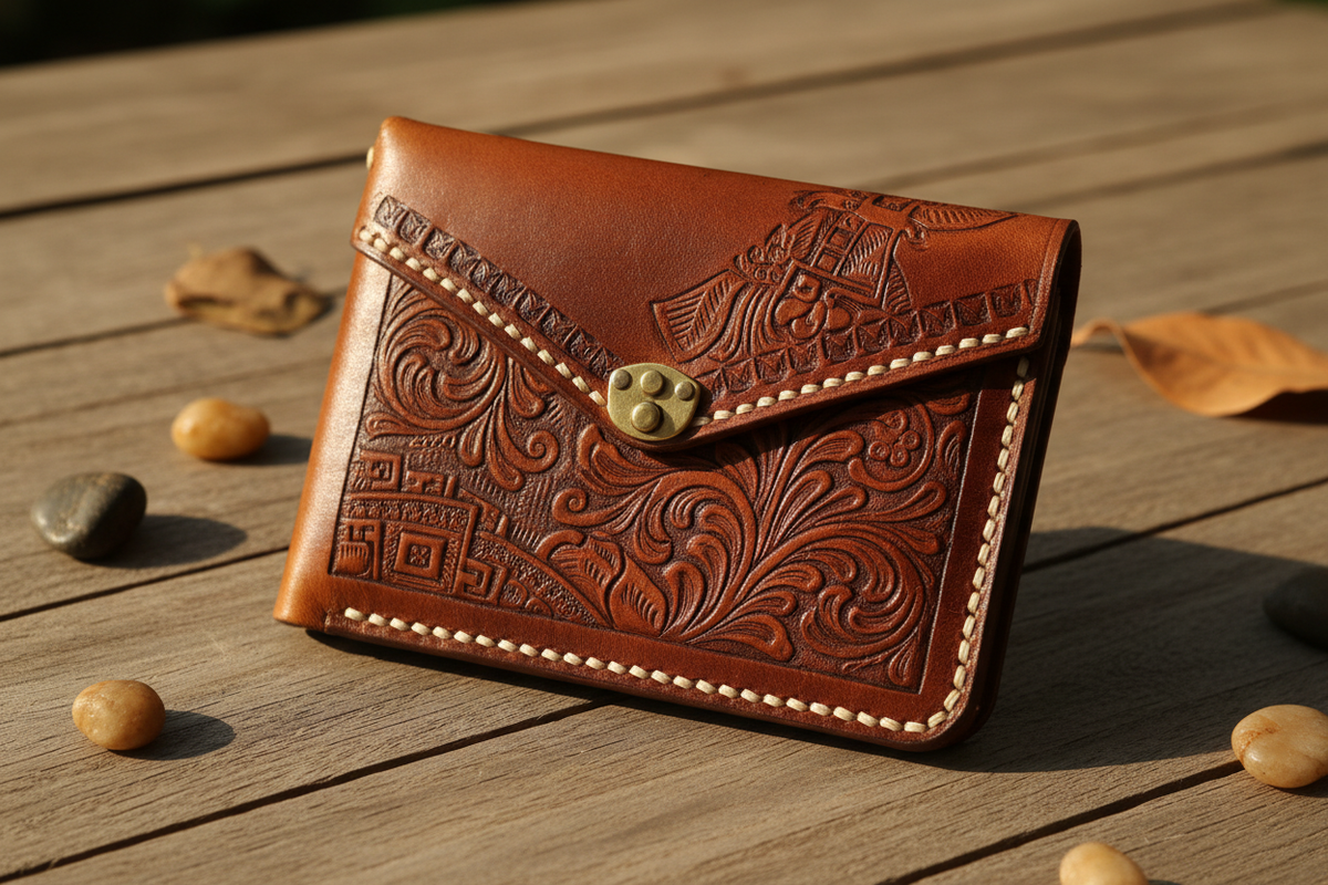 Brown Boho Leather Wallet Options in a Pretty Design