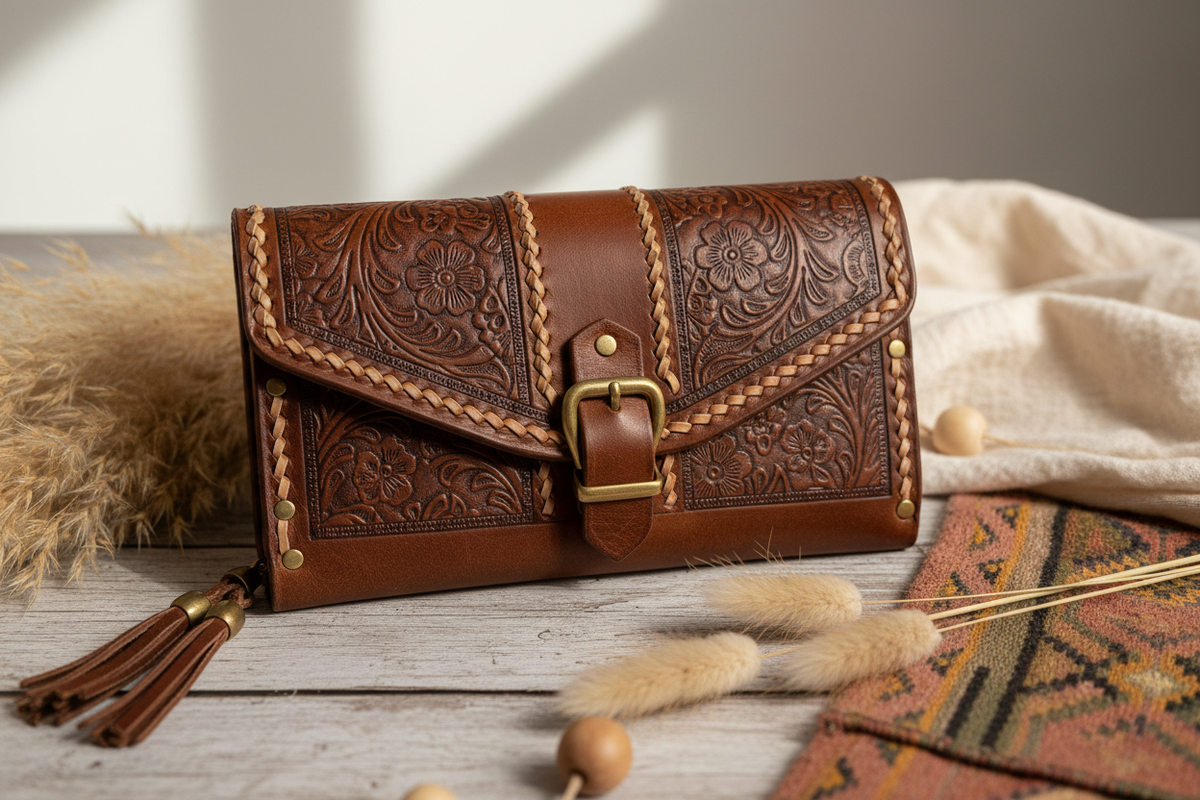 Boho Leather Wallet Product an Elegant and Timeless One