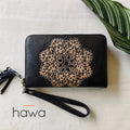 Summer Bohemian Zip Round Wallet - Vintage Black